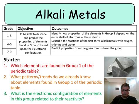 alkali metals properties
